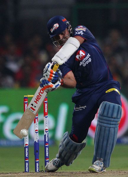 Virender Sehwag Ready To Launch The Ball For A Huge Six