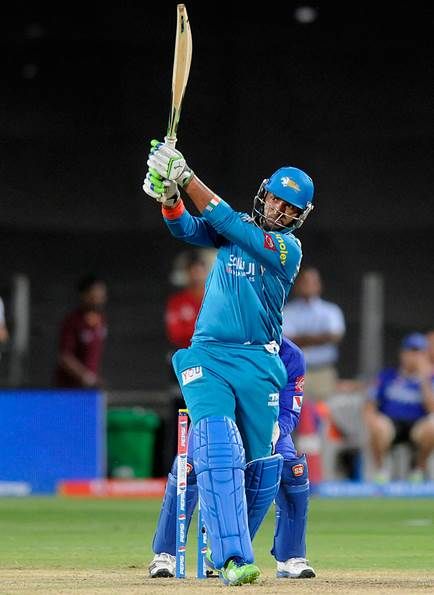Yuvraj Singh Deposits The Ball Into The Stands