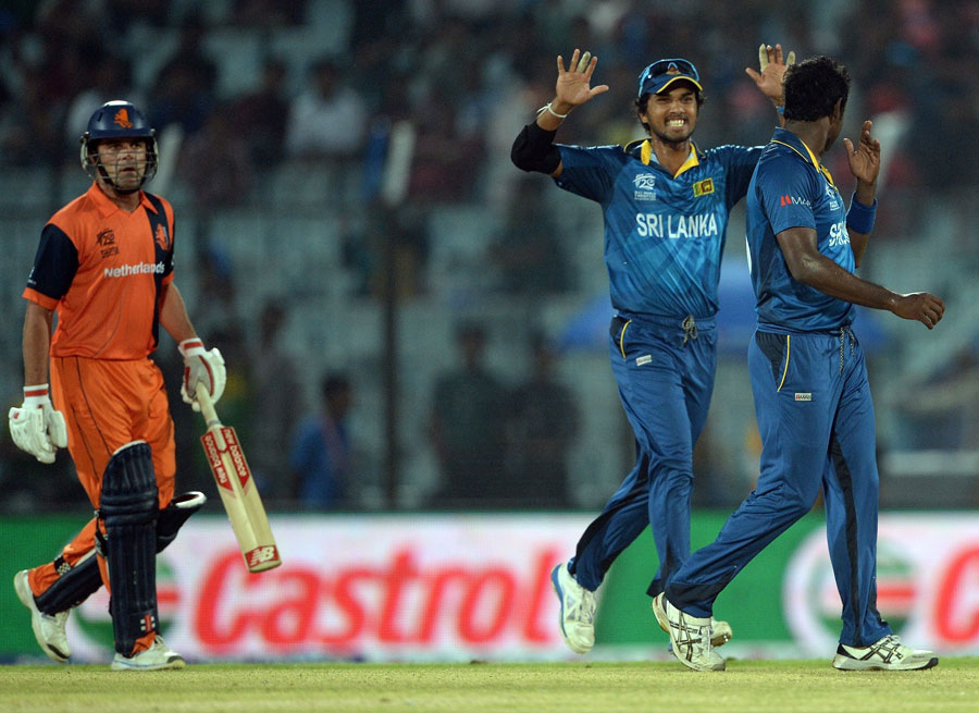 "Sri Lanka bowled out Netherlands for record lowest total in T20 "