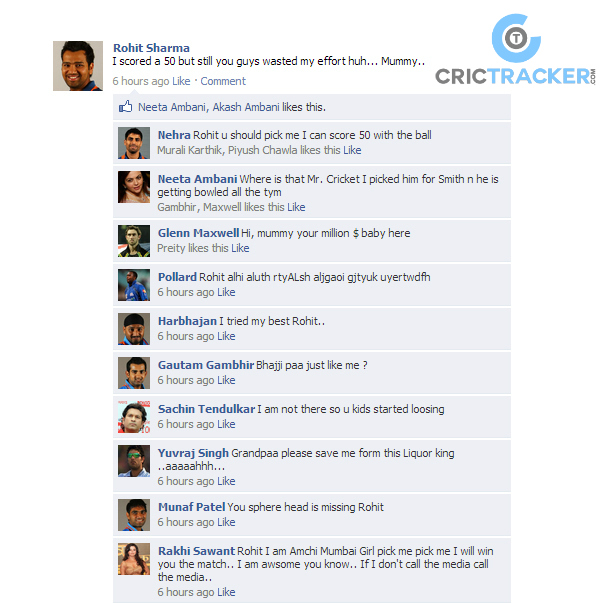 Rohit Sharma's status and the TROLLing that happened there after (1)