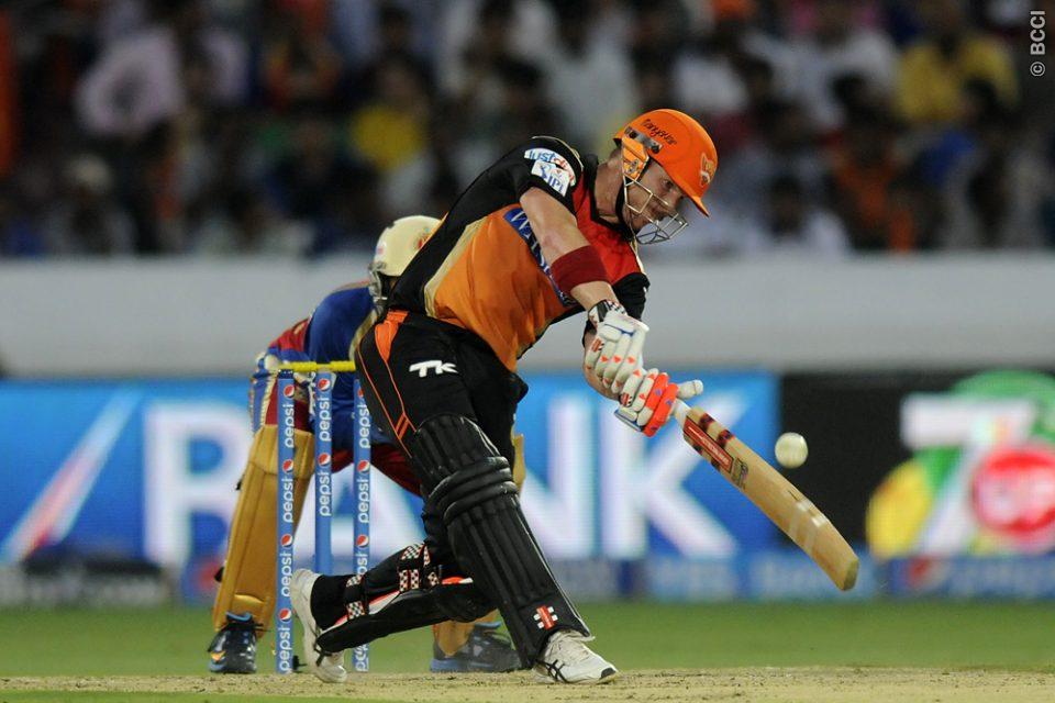 Most consistent batsmen of SRH in IPL 7 David Warner is at No.4 with 528 runs. Photo: BCCI) 