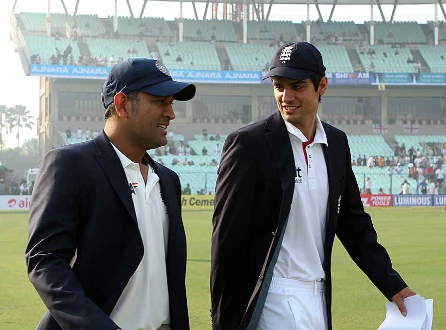 Dhoni and Cook