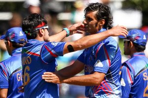 Afghan speedster Shapoor Zadran was the main destroyer in the Scots innings. (© Getty Images)