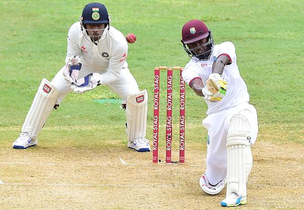 Jermaine Blackwood of the West Indies. (Photo by FREDERIC J. BROWN/AFP/Getty Images)