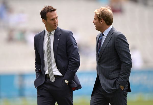 Michael Vaughan and Shane Warne