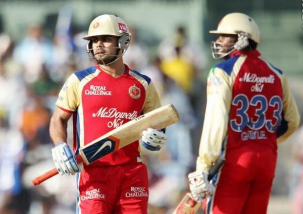 Virat Kholi and Chris Gayle
