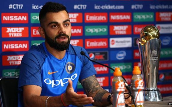 India captain Virat Kohli chats to media during the Press Conference