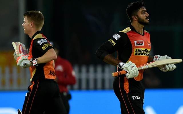 Vijay Shankar and David Warner