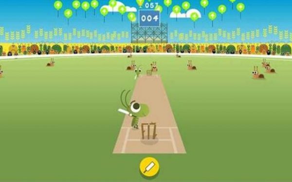 doodle cricket bowling