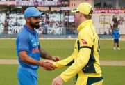 Virat Kohli shakes hands with the Aussie skipper Steve Smith News India