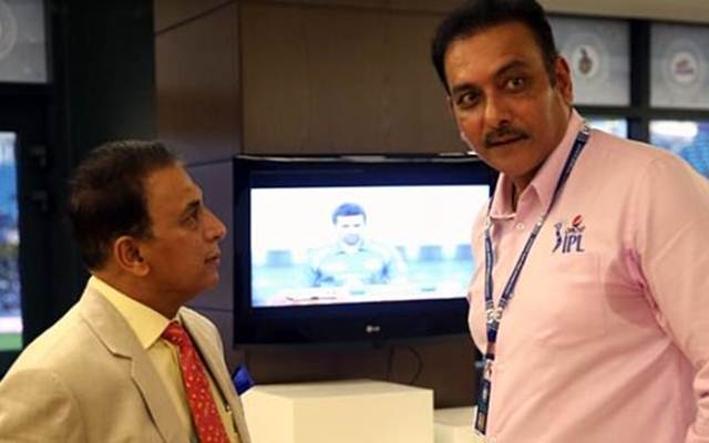 Sunil Gavaskar and Ravi Shastri