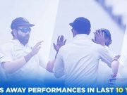 India's away performances in last 10 years