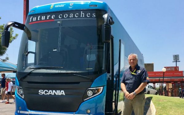South African team bus driver Andre Krog