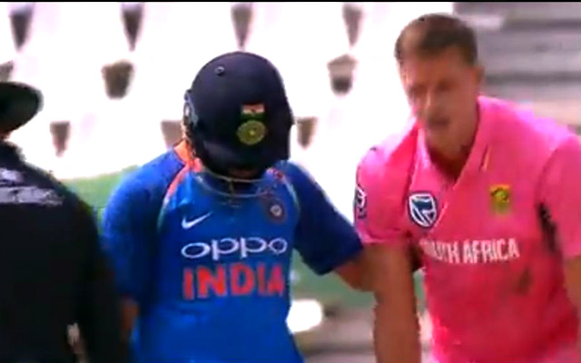 Morne Morkel and Virat Kohli