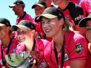 Alyssa Healy and Ellyse Perry of the Sixers
