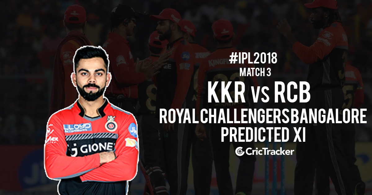 IPL 2018: Match 3, KKR vs RCB: Royal Challengers Bangalore ...