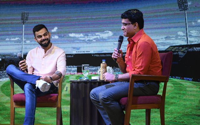 Virat Kohli and Sourav Ganguly