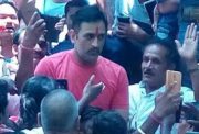 MS Dhoni visits the Durga temple at Deori after winning the IPL with CSK
