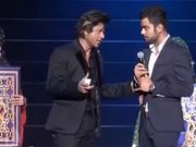 Shah Rukh Khan and Virat Kohli during the IPL swayamvar
