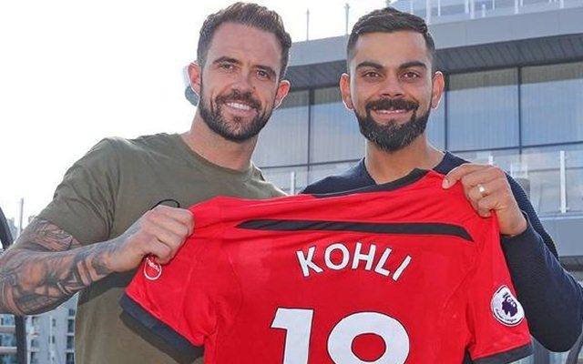 Virat Kohli was gifted a memorable customised Southampton FC jersey