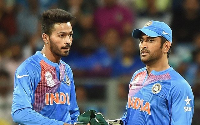 MS Dhoni and Hardik Pandya