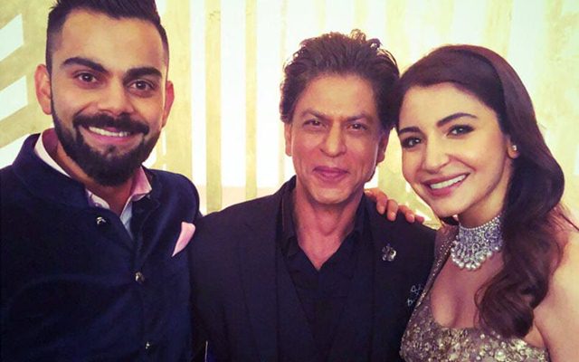 Virat Kohli, Shah Rukh Khan and Anushka Sharma