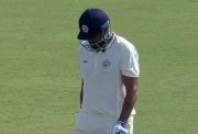 Yusuf Pathan walks back after getting out on 99