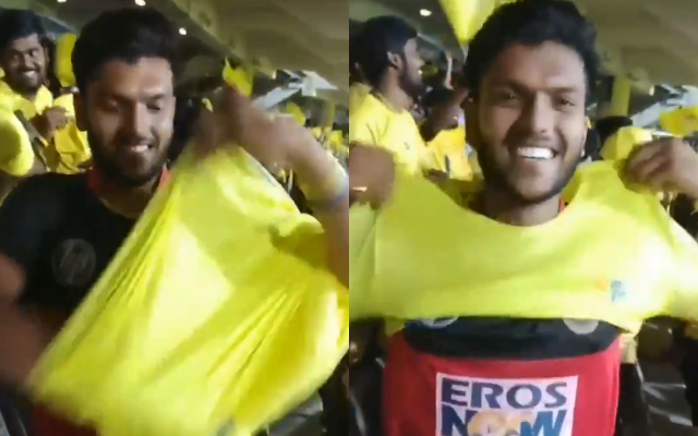 RCB and CSK Fan