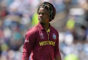 LEEDS, ENGLAND - JULY 4 : Shimron Hetmyer of the West Indies leaves the field after being dismissed during the ICC Cricket World Cup Group Match between Afghanistan and the West Indies at the Headingley on July 4, 2019 in Leeds, England. (Photo by Philip Brown/Popperfoto via Getty Images)