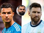 Virat Kohli, Cristiano Ronaldo, Lionel Messi