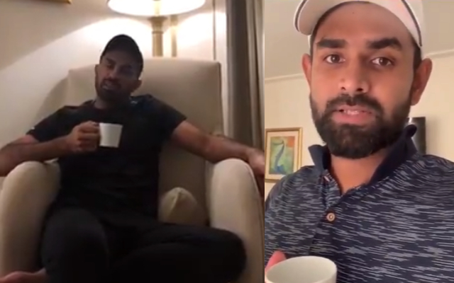 Wahab Riaz and Lahiru Thirimanne