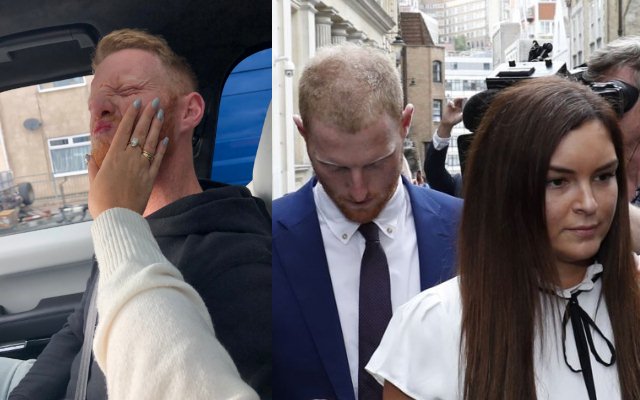 Ben Stokes and his wife