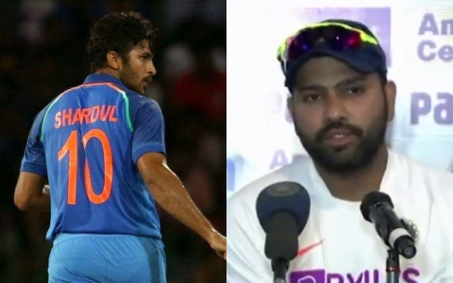 Shardul Thakur and Rohit Sharma