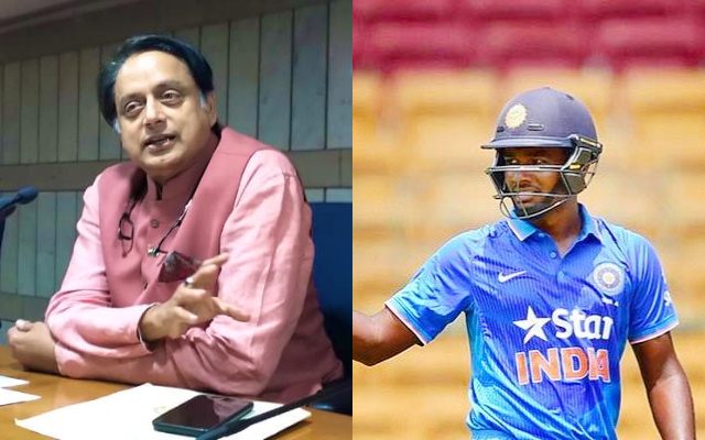 Shashi Tharoor and Sanju Samson