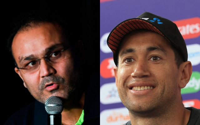 Virender Sehwag and Ross Taylor