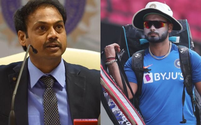 MSK Prasad and Rishabh Pant