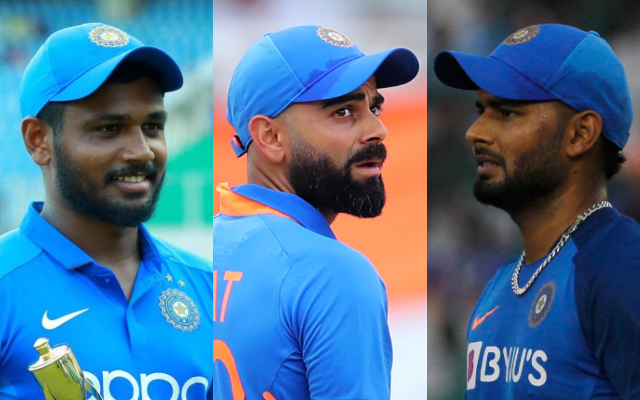 Sanju Samson, Virat Kohli and Rishabh Pant