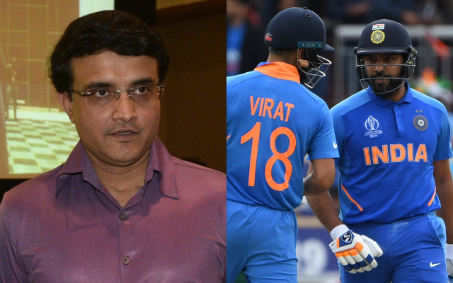 Sourav Ganguly, Virat Kohli and Rohit Sharma