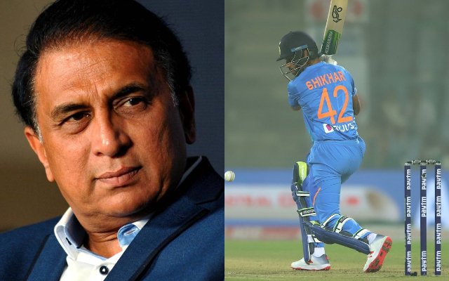 Sunil Gavaskar and Shikhar Dhawan