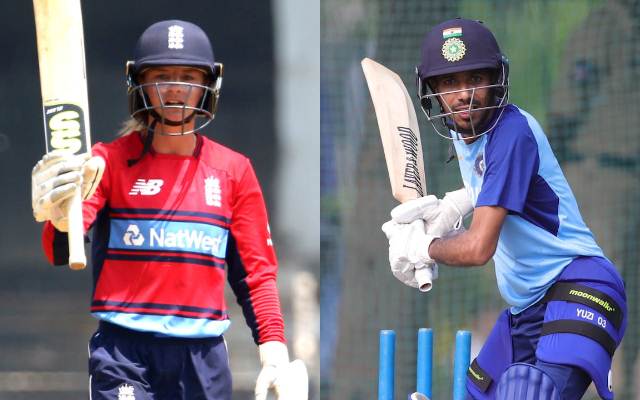 Danielle Wyatt and Yuzvendra Chahal
