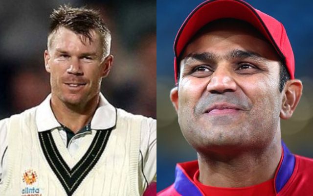 David Warner and Virender Sehwag