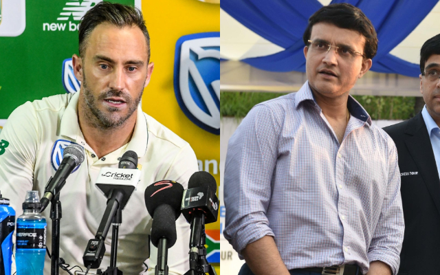 Faf du Plessis and Sourav Ganguly