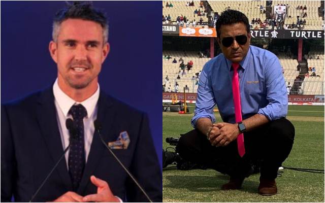 Kevin Pietersen and Sanjay Manjrekar
