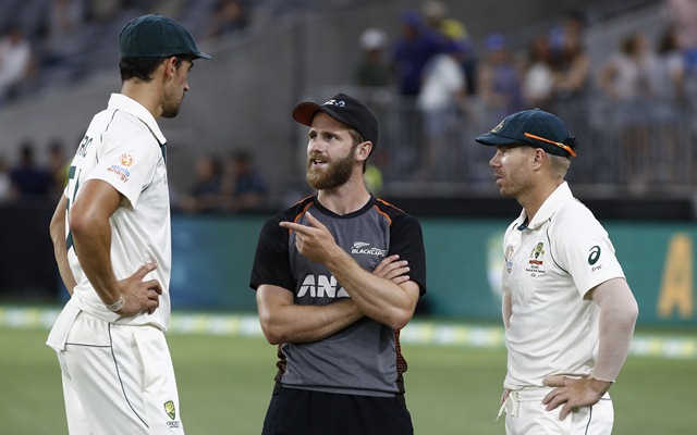 Mitchell Starc, Kane Williamson & David Warner