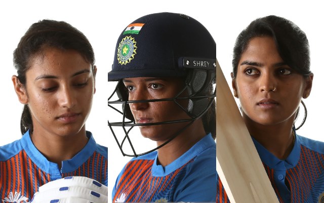 Smriti Mandhana, Harmanpreet Kaur and Veda Krishnamurthy