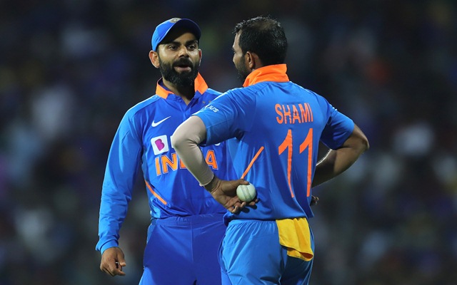 Virat Kohli and Mohammed Shami