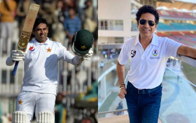 Abid Ali and Sachin Tendulkar
