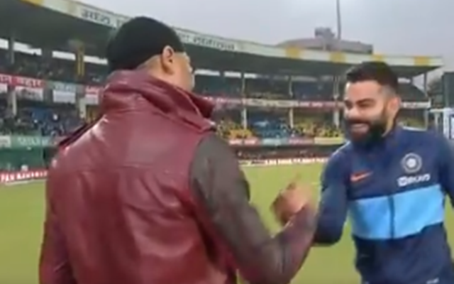 Harbhajan Singh and Virat Kohli