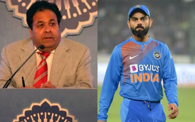 Rajeev Shukla and Virat Kohli