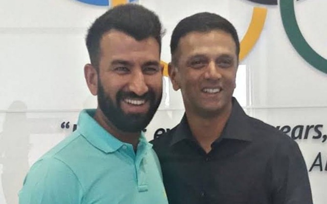 Cheteshwar Pujara and Rahul Dravid